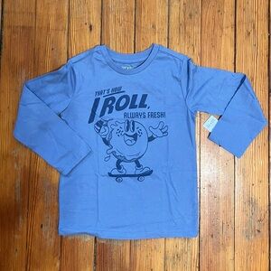 Blue Kids Long Sleeve Shirt